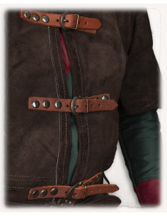 Langer mittelalterlicher Weste aus Wildleder Modell... 2