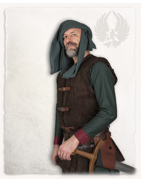 Chaleco medieval largo de ante modelo...