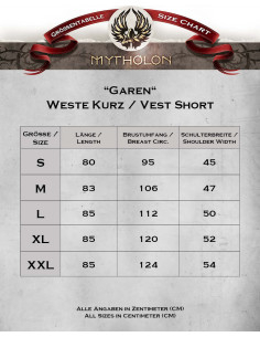 Middeleeuwse lange vest van suede model Garen, kleur zwart 2