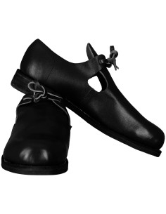 Renacentistische schoenen model Nolthe, zwarte kleur
