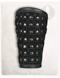 Middeleeuwse leren armbanden model Robert, zwarte kleur 2