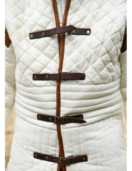 Middeleeuwse gambeson met afneembare...