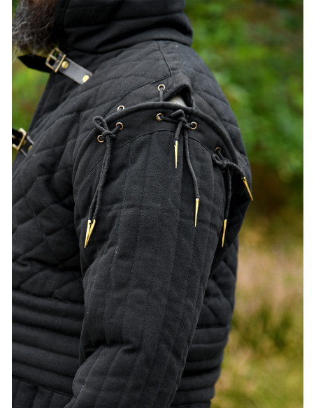 Middeleeuwse gambeson met afneembare...