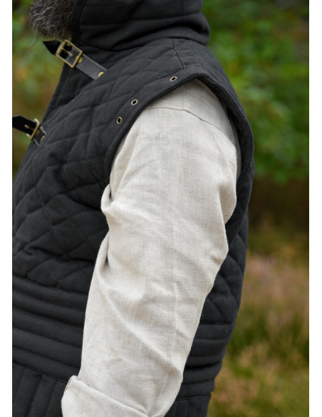 Middeleeuwse gambeson met afneembare...