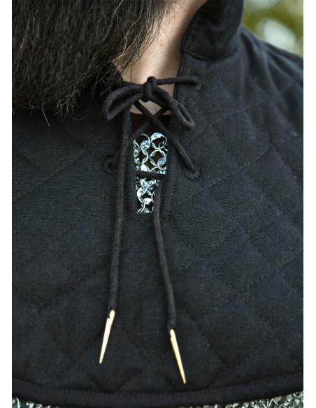 Gorjal medieval acolchado de algodón,...