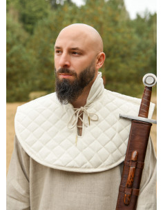 Medievaler gepolsterter Halskragen aus Baumwolle,...