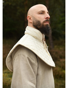 Medievaler gepolsterter Halskragen aus Baumwolle,... 2