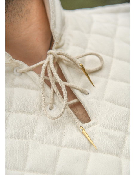 Medievalt polstret gorjal af bomuld,...