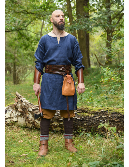 Lange Viking-tunika van linnen,...