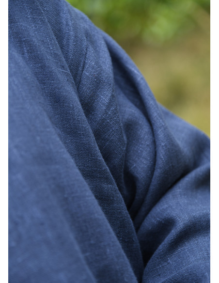 Túnica larga vikinga de lino, color...