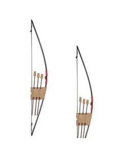 Pack niño Arquero medieval: Arco con flechas, daga y casco 2