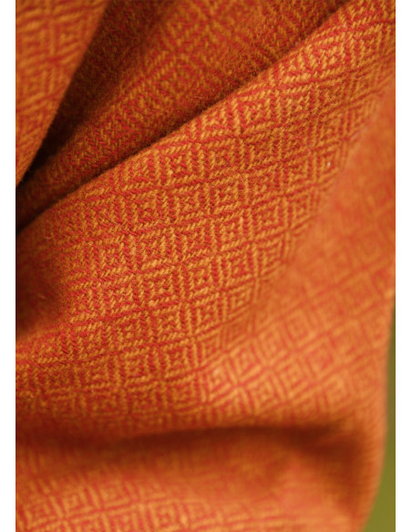 Lange vikingen tuniek van wol, oranje