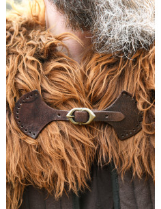 Kraagsluiting met gesp, kleur bruin 2