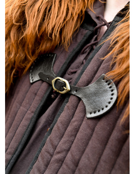 Halslukning med spænde, sort