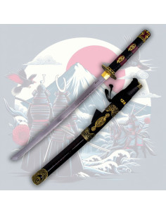 Dekoratives Wakizashi mit Tsuba Kirschblüte
