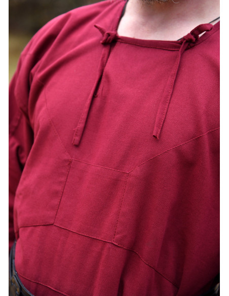 Vikingekjole i bomuld model Viborg, rød