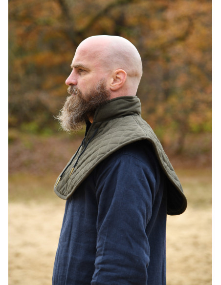 Medieval polstret halskrave i bomuld,...