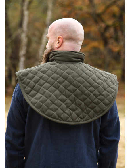 Gorjal medieval acolchado de algodón,...