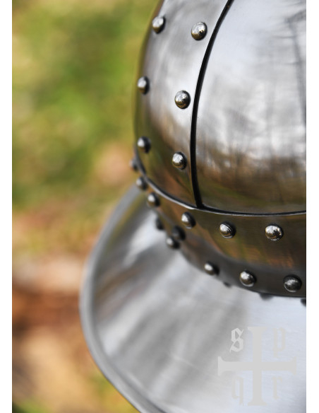 Medieval Kettle hjelm fra det 14....