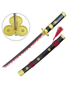 Katana bambú en miniatura Enma negra de Zoro - One Piece