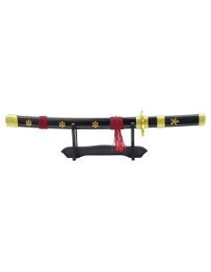 Katana bambú en miniatura Enma negra de Zoro - One Piece 2