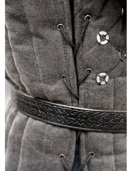 Medieval ærmeløs gambesón dekoreret,...