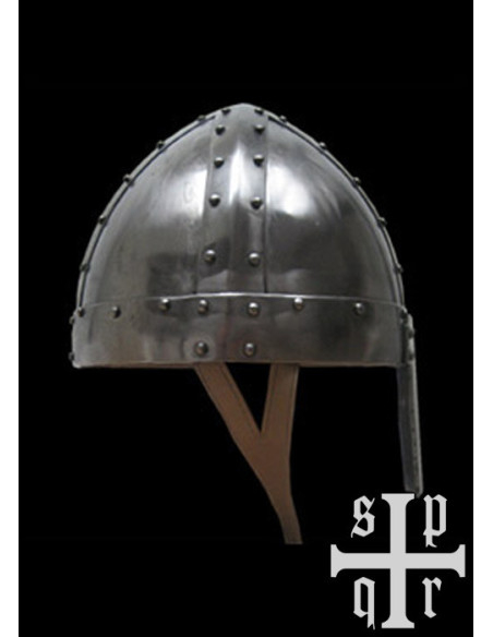 Casco medieval tipo Spangenhelm con...