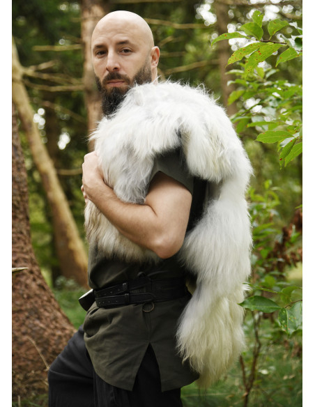 Naturlig skindkappe, model Berserker,...