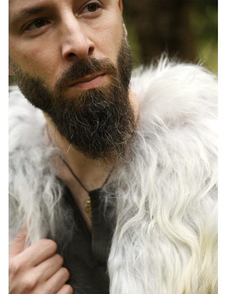 Naturlig skindkappe, model Berserker,...