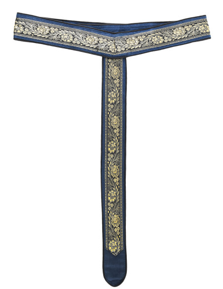 Middelalderbælte dekoreret i Y, blå...