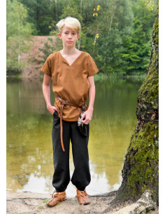 Medievale Hosen für Kinder Modell Thore, Farbe Schwarz 2