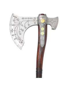 Hacha Leviatán Kratos de God of War con fluorescencias 2