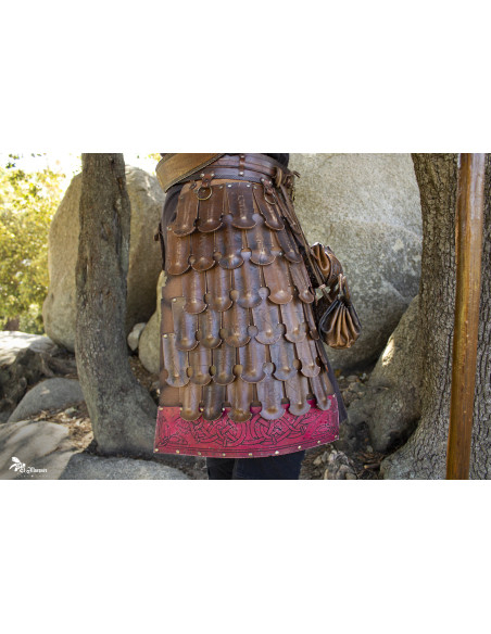 Tassets of Escarcelas Varego, bruin...