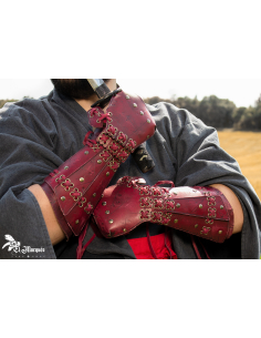 Bushi Samurai polsbeschermers met handschoenen