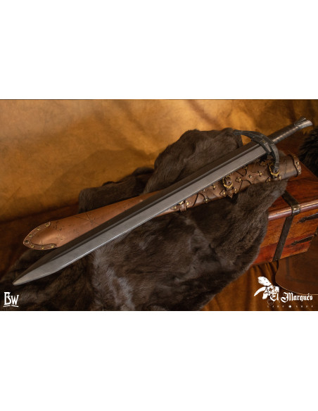 Espada Medieval Larga de soldado para...