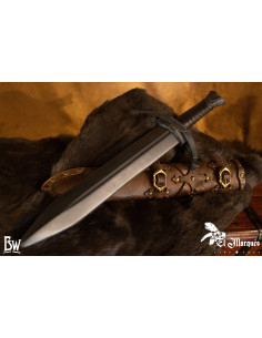 Daga Medieval de soldado con vaina para LARP 2