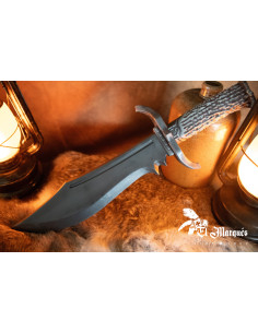 Cuchillo Bowie curvo, en espuma, para LARP