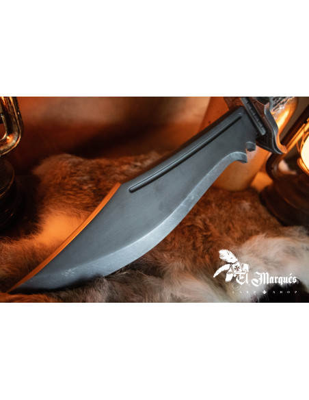 Bue knife buet, i skum, til LARP