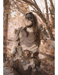 Peto guerrero vikingo Berserker - Marrón