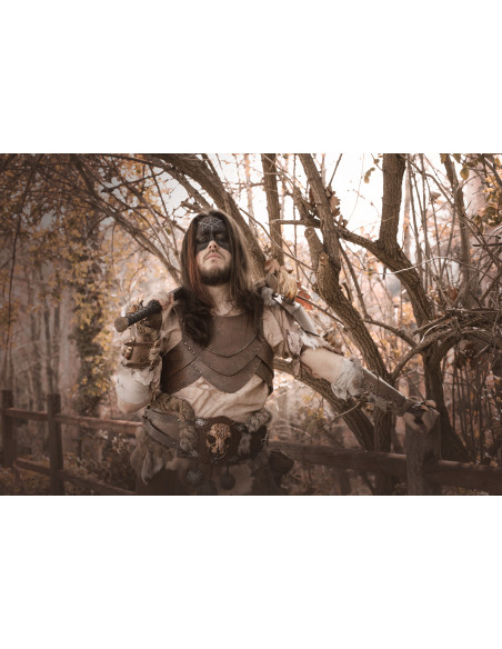 Peto guerrero vikingo Berserker - Marrón