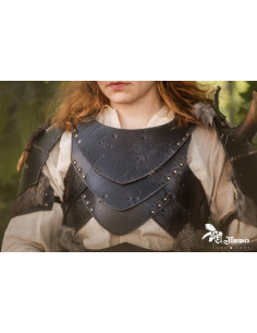 Peto guerrero vikingo Berserker - Negro