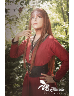 Vikingische Valkyrie Korsett Gürtel - Braun 2