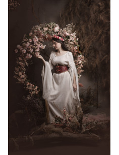 Noble Damen-Corsettgürtel mit Brokat - Rot 2