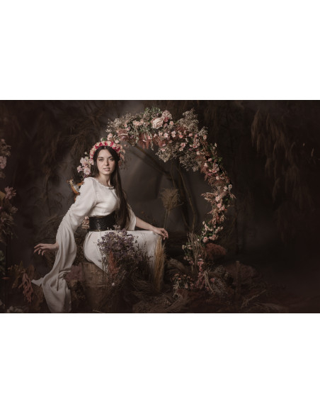 Noble dames corsetriem met brokaat -...