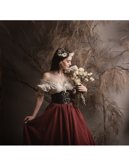 Cinturón Corsé dame Shire in zwart