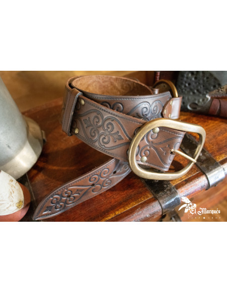 Noble Renaissance Riem van leer - Bruin