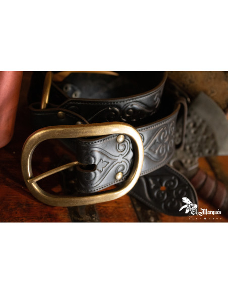 Noble Renaissance Ceinture in leer -...