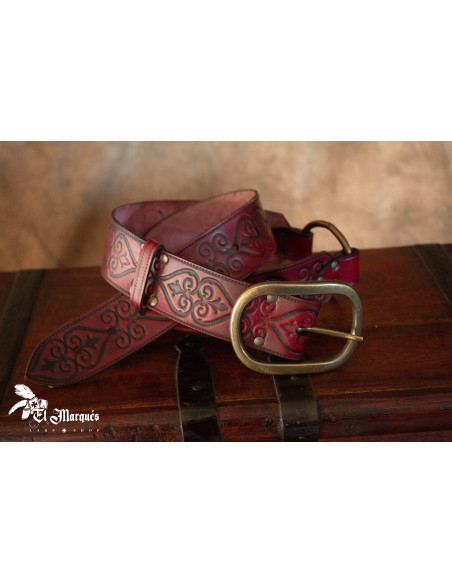Cinturón Noble Renacimiento en cuero...
