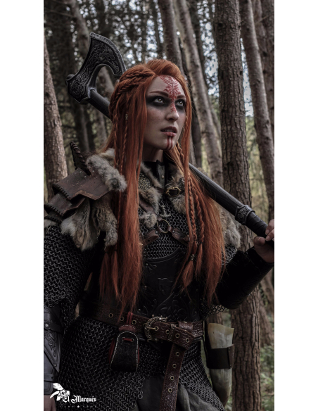 Vikinger Krieger Umhang Fenrir aus...