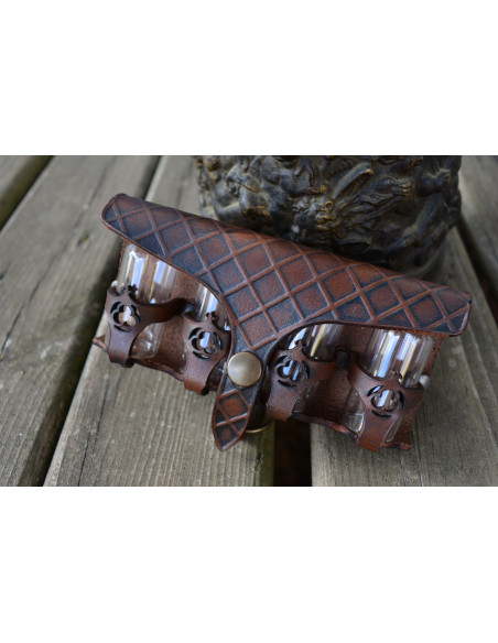 Bolsa en piel para 4 pociones mágicas...